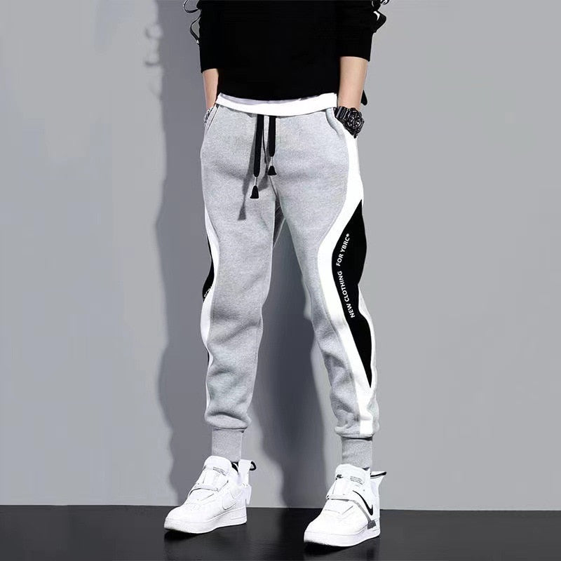 Classic Streetwear Casual Men Ribbons Harem Jogging Pants Male Slim Fit Spring Cargo Pants Multi-Pockets Women Trousers Jo