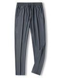 Summer Zip Pockets Men's Sweatpants Breathable Quick Dry Stretch Nylon Casual Track Pants Big Size Straight Sport Trousers 8XL