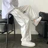Streetwear White Cargo Pants Men Oversize Wide Pants Harajuku Sweatpants Fashion Joggers Skateboard Pants Techwear
