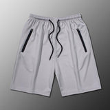 M-5XL Men's Summer Loose Quick-Drying Breathable Shorts Ice Silk Pants Sweatpants Ultra-Thin Mesh Running Fitness