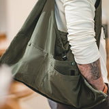Maden New Arrival Large Capacity Army Green Men's Handbag Summer Camping Working Vest Dual-use Satche Jacket Tactical Backpack