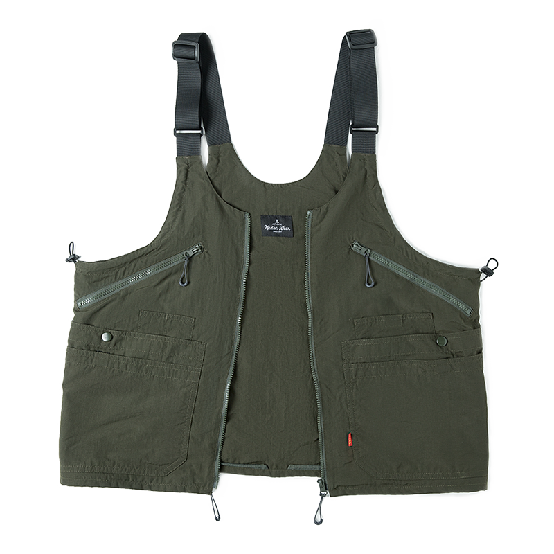 Maden New Arrival Large Capacity Army Green Men's Handbag Summer Camping Working Vest Dual-use Satche Jacket Tactical Backpack