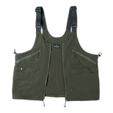 Maden New Arrival Large Capacity Army Green Men's Handbag Summer Camping Working Vest Dual-use Satche Jacket Tactical Backpack