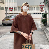 New Design Men's T Shirt Summer Fashion Loose Basic Solid O-Neck T Shirts Women Casual Short Sleeve Hip Hop Top Tees Streetwears
