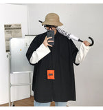 Gotmes Summer New Fashion Loose Solid Shirts Men's  Casual Short Sleeve Shirts Turn-down Collar Clothing Blouses Tops Q02