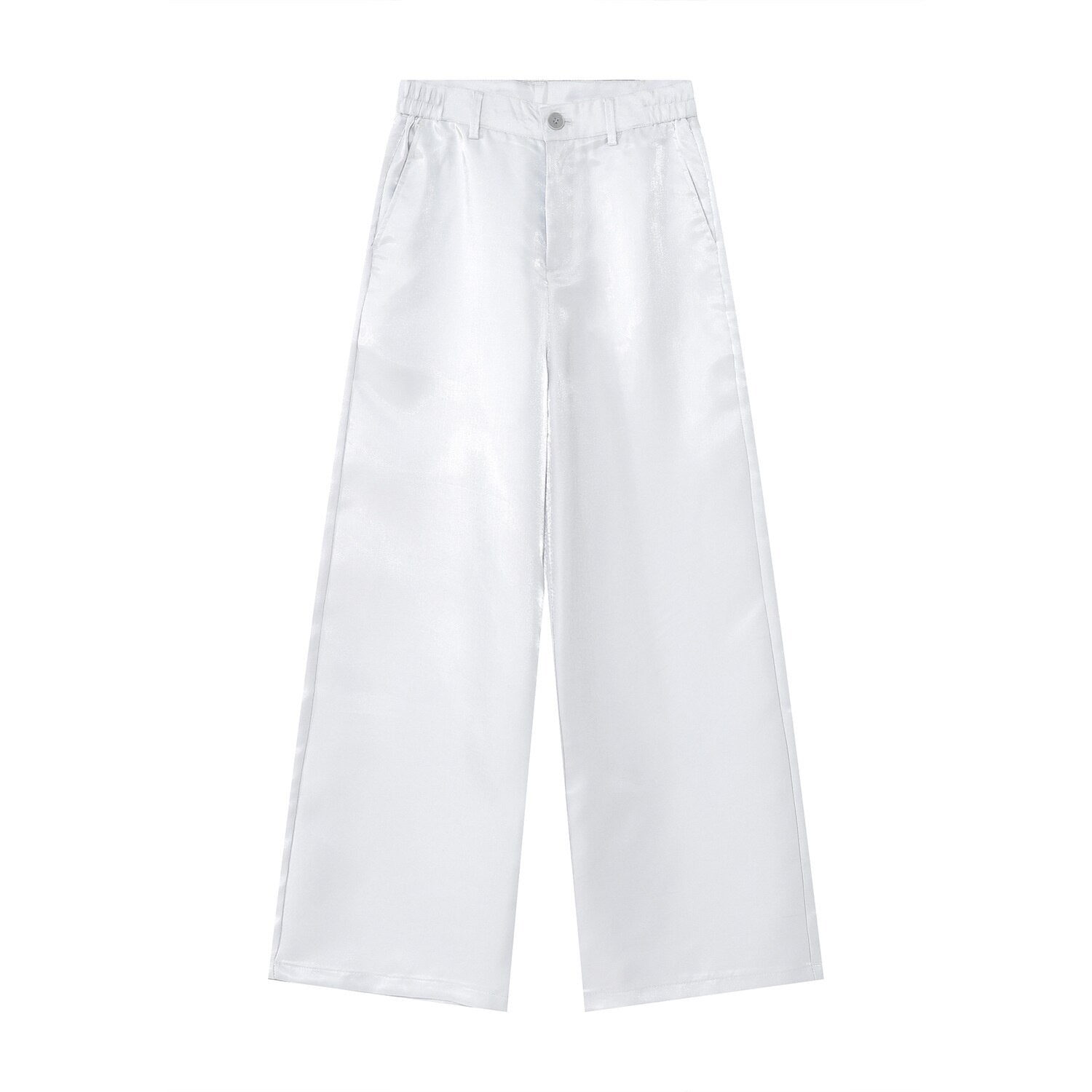 Male Casual Suit Pants Trendy Solid Color Loose Staright Trousers High Street New Fashion Men's Clothing New