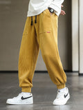 Autumn Winter Corduroy Sweatpants Men Baggy Joggers Fashion Streetwear Loose Casual Harem Pants Plus SIze 8XL