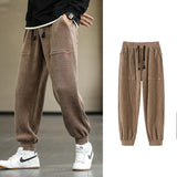 Autumn Winter Corduroy Sweatpants Men Baggy Joggers Fashion Streetwear Loose Casual Harem Pants Plus SIze 8XL