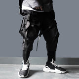 Detachable Multi-Pocket Cargo Pants Men Harajuku Hip Hop Streetwear Joggers Man Elastic Waist Sweatpants