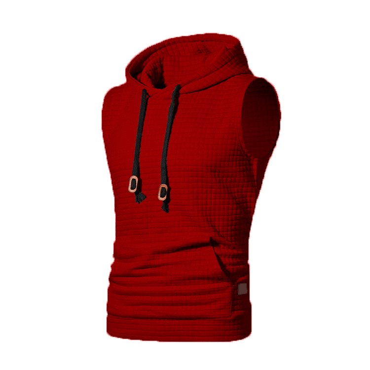 Mens Sleeveless Hoodies Fashion Casual Zipper Hooded Sweatshirt Men bodybuilding tank top sporting Shirt waistcoat vest gym