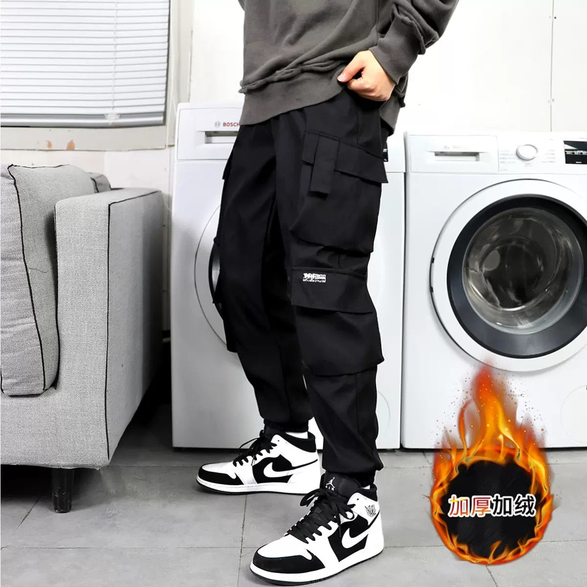Cargo Pants Men Hip Hop Streetwear Jogger Pant Fashion Trousers Multi-Pocket Casual Joggers Sweatpants Men Pants 5XL