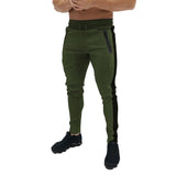 Men Loose Sport Running Stripe Sweatpants Fitness Training Pants Mens Straight Trousers Tracksuit Jogging Sportswear