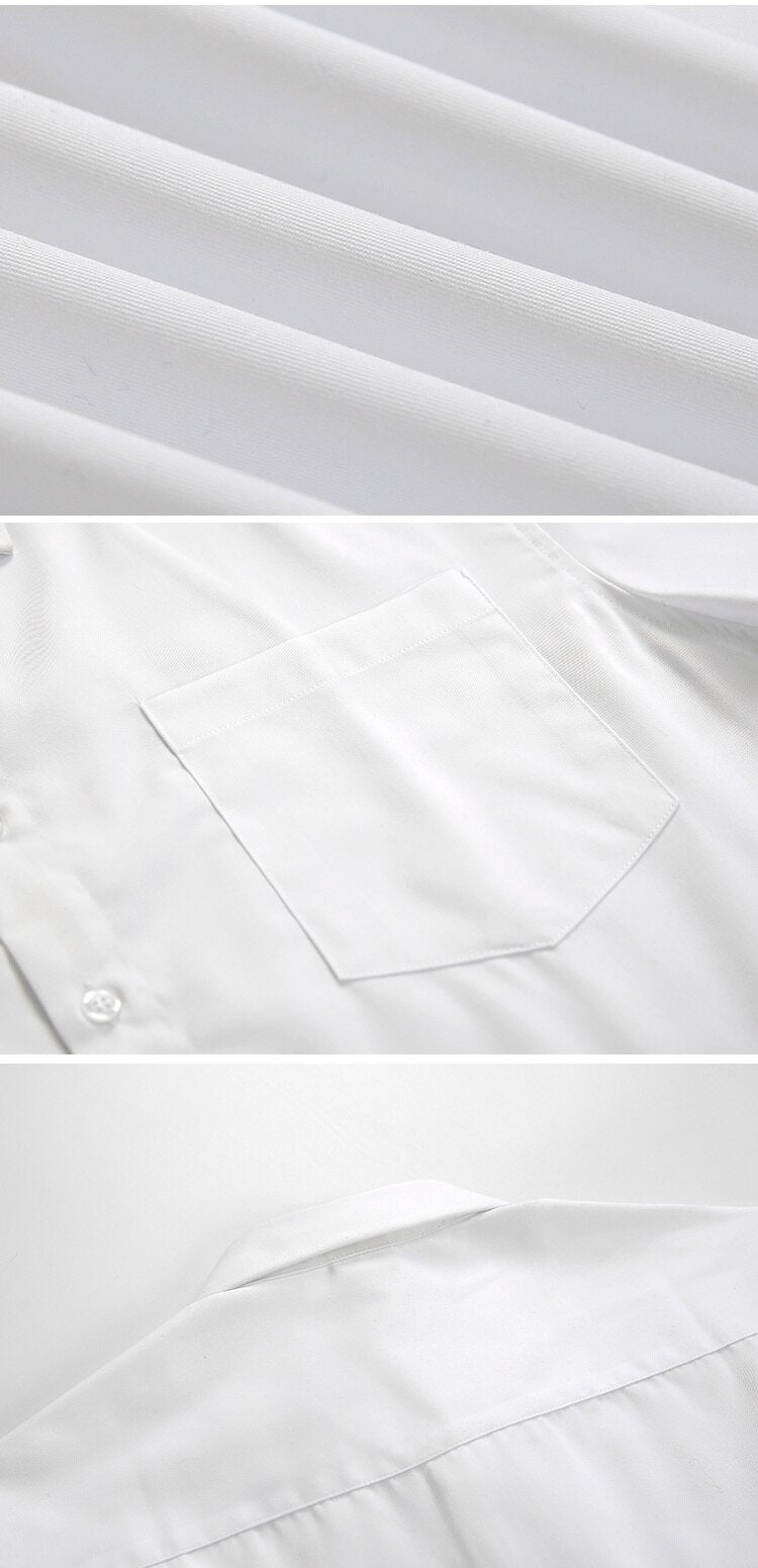 Men's Wear Autumn New Long-sleeved White Shirt Korean Style Trendy Handsome Casual Non-ironing fit Blouse Male