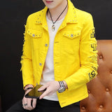 Gotmes Spring And Autumn Jeans Coat Men's Korean-style Fashion Students Handsome Versatile Jacket MEN'S Wear Summer New Style Cowb