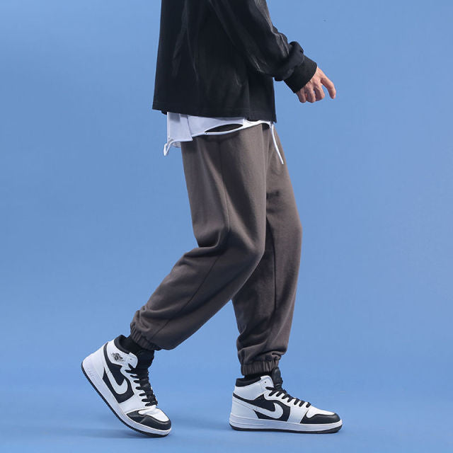 Gotmes  Men Jogger Pants Spring OutDoor Casual SweatPants Men Straight Trouser Elastic Waist Baggy Pants Men's Clothing