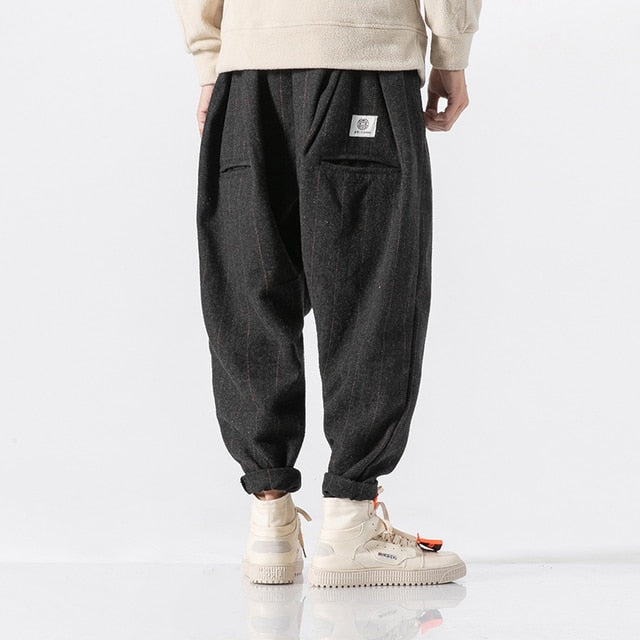 Gotmes New Plaid Men's Jogging Sweatpants Winter Men Harem Pants Casual Big Size Harajuku Woman Cargo Pants Streetwear Dropshipping