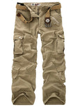 Men's Fashion Trendy New Camouflage Mens Cargo Pants Multi-Pocket Fashion Military Tactical Pants Mens Leisure Cotton Straight Zipper Male Pants