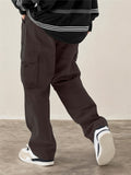 Men's Fashion Drawstring Flap Pocket Casual Pants, Multi-Pocket Design Comfortable and Stylish - Perfect for Hiking Street Outdoor Activities | Spring/Summer Apparel, Suitable for All Seasons
