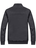 [Thick Cotton Retro Hooded Jacket] Men's Winter Casual Jacket Cotton Fabric Thick Stiff Shapely Retro Style Oblique Muscle Texture Hooded Fleece Lined Multi-pockets Knitted Ribbed Cuffs Hem Windproof Warm Outdoor Hiking Runni