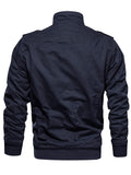 [Thick Cotton Retro Hooded Jacket] Men's Winter Casual Jacket Cotton Fabric Thick Stiff Shapely Retro Style Oblique Muscle Texture Hooded Fleece Lined Multi-pockets Knitted Ribbed Cuffs Hem Windproof Warm Outdoor Hiking Runni
