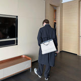 Trench lungo a doppio petto