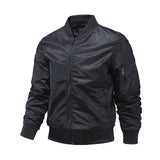 Fashion Spring Jacket for Men Solid Color New in Outerwear Bomber Aviator Jackets Outdoor Baseball Jackets Men's Clothing
