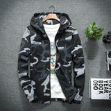 Men's New Camo Jackets Spring Autumn Casual Coats Hooded Jacket Camouflage Fashion Male Outwear Brand Clothing 5XL