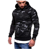 Hoodies Mens Casual Slim Camouflage Windbreaker Sweatshirt Hooded Mens Streetwear Hip Hop Hoodies Sportswear Tracksuits