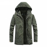 Winter Men's Jackets Fashion Fleece Warm Winbreaker Jackets Male Outdoor Thicken Military Thermal Hooded jackets Clothing