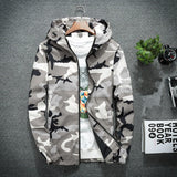 Men's New Camo Jackets Spring Autumn Casual Coats Hooded Jacket Camouflage Fashion Male Outwear Brand Clothing 5XL