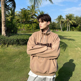 Half Turtleneck Oversized Sweatshirt