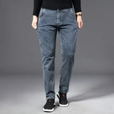 Autumn Summer Denim Jeans Men Straight Stretch Regular Jeans for Man Black Classic Vintage Mens Pant Big Size 29-38 40