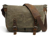 New Fashion Thick Wax Canvas Men Shoulder bag Messenger bag Men Crossbody Bag Vintage male Leisure Sling bag Casual Boy