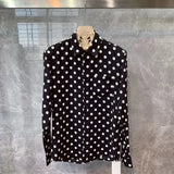 Men Spring High Quality Printed Leopard Shirts Men Fashion Casual Business Shirts Male Long Sleeve Slim Fit Blouses O203