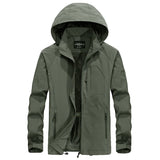 Men's Waterproof Military Jacket Spring Autumn Casual Windbreaker Jackets Mens Breathable Hooded Outdoor Thin Coats 6XL Clothes