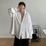 Summer Black White Silk Blazer Men's Fashion Business Society Mens Suit Jacket Korean Loose Casual Dress Jacket Men M-XL