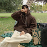 Loose Hooded Sweatshirt