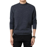 Men's Sweater  Warm and Comfortable Long Sleeve Pullover Sweater  Turtleneck Men Clothing Knit Tops