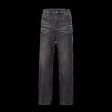 drip outfit men Jeans Men's Spring and Autumn New American High Street Fashion Pu Shuai Gradient Washed Straight Wide-Leg Casual Trousers