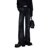 American vibe flared pants men's summer new high street handsome jeans boys gradient color retro washed pants