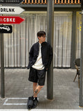Summer new double pleat design shorts men's loose shorts trendy casual all-match American style ins pants