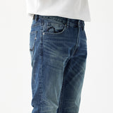 guys clothing styles European Style Slim Fit Denim Trousers Fashionable Commuter Casual Pants Men's Loose Straight Jeans Stretch Pants