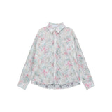 Small design floral shirt men's summer new style trend casual loose long-sleeved sun protection jacket