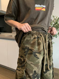 Retro workwear camouflage shorts men summer new American style trendy shorts men street couple shorts