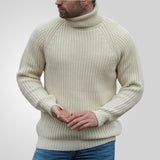 men fall outfits New Men's Autumn and Winter Turtleneck Sweater Loose Long Sleeve Pullover Bottoming Sweater 