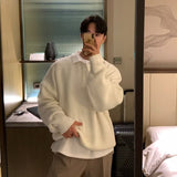 fall mens outfits Sweater Korean Style Lazy Men's Spring and Autumn Loose Casual Lapel Pullover Knitted Polo Sweater Coat
