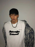 Street fashion short-sleeved T-shirt men's summer new letter printing pure cotton casual versatile half-sleeved top