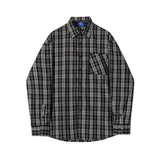mens fall fashion Lazy Style Plaid Shirt Men's Spring Casual Long-Sleeved Shirt Korean Style Loose Shirt Couple Coat Fashion