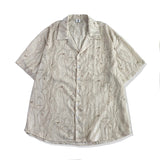Japanese style niche retro polo shirt thin men's summer new pattern Cuban collar short-sleeved shirt top