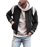 bomber jacket Winter New Preppy Style Jacket Men's Casual Short Baseball Uniform Men's Jacket 03